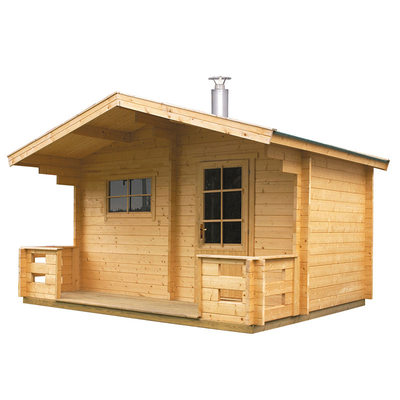 Cabin tắm hơi hồng ngoại xa bằng gỗ kiểu Bắc Âu ngoài trời cho 6 người