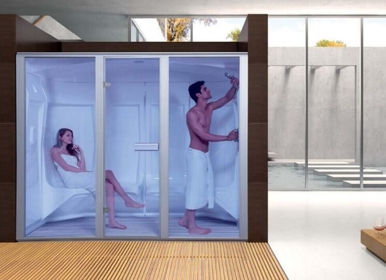 Phòng tắm hơi kiểu hiện đại Acrylic Phòng tắm hơi ướt Bảng điều khiển máy tính