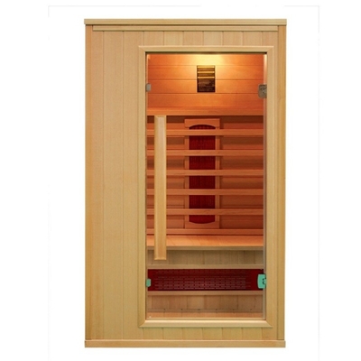 Phòng xông hơi hồng ngoại xa ngoài trời Hemlock phổ biến sang trọng Máy sưởi hồng ngoại bằng gỗ