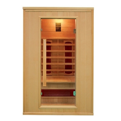 Phòng xông hơi hồng ngoại xa ngoài trời Hemlock phổ biến sang trọng Máy sưởi hồng ngoại bằng gỗ