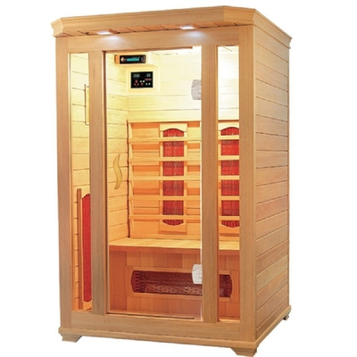 Phòng xông hơi hồng ngoại xa ngoài trời Hemlock phổ biến sang trọng Máy sưởi hồng ngoại bằng gỗ