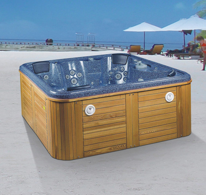 Bể bơi vô tận Nhà lắp ghép Spa Hồ bơi ngoài trời 7 người Hệ thống lọc đôi