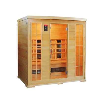 Prefab Corner Phòng xông hơi bằng gỗ cho 4 người Phòng xông hơi ướt cho phòng khách sạn