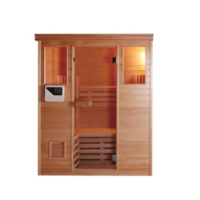 Prefab Corner Phòng xông hơi bằng gỗ cho 4 người Phòng xông hơi ướt cho phòng khách sạn