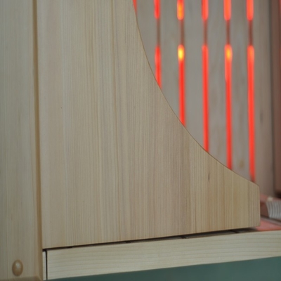Double Wall Hemlock Phòng xông hơi hồng ngoại di động Half Body 0.9kw