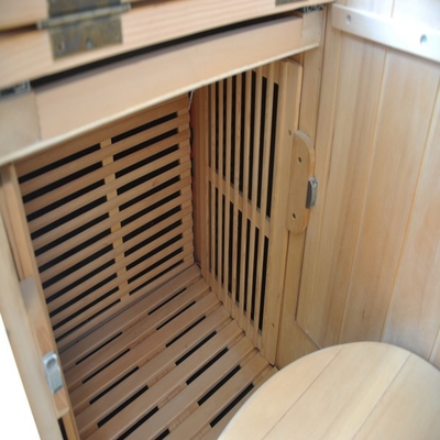 Double Wall Hemlock Phòng xông hơi hồng ngoại di động Half Body 0.9kw