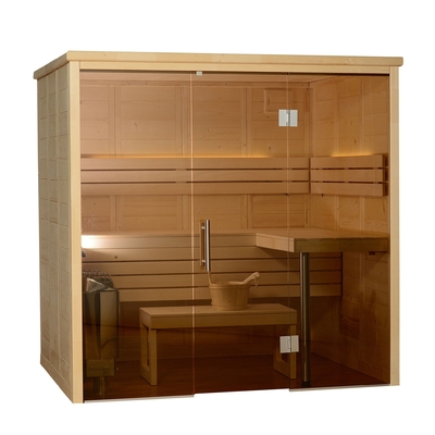 Spruce Phòng xông hơi khô truyền thống trong nhà dành cho 3-4 người với đá xông hơi