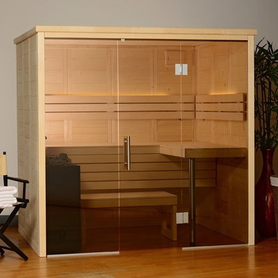 Spruce Phòng xông hơi khô truyền thống trong nhà dành cho 3-4 người với đá xông hơi