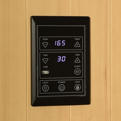 Phòng xông hơi hồng ngoại xa trong nhà 2-4 người Canada Hemlock bằng gỗ 9KW
