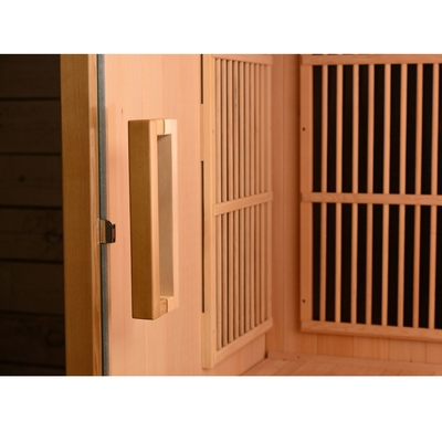 Phòng xông hơi hồng ngoại xa trong nhà 2-4 người Canada Hemlock bằng gỗ 9KW