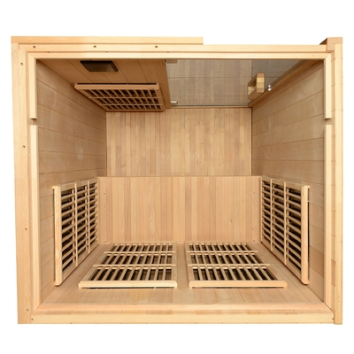 Phòng xông hơi hồng ngoại xa trong nhà 2-4 người Canada Hemlock bằng gỗ 9KW