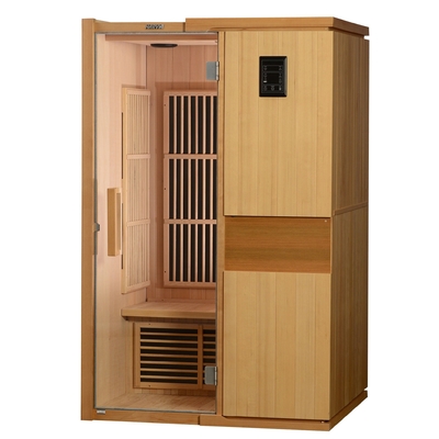 Phòng xông hơi hồng ngoại xa trong nhà 2-4 người Canada Hemlock bằng gỗ 9KW