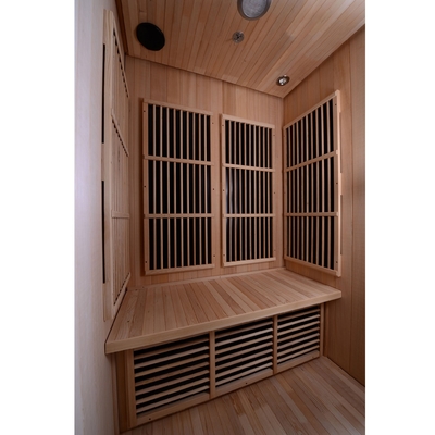 Phòng xông hơi hồng ngoại xa trong nhà 2-4 người Canada Hemlock bằng gỗ 9KW
