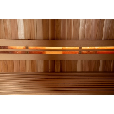 Phòng xông hơi khô truyền thống dành cho 4-6 người trong nhà 9kw Spruce Bắc Âu trong nhà với máy sưởi Harvia