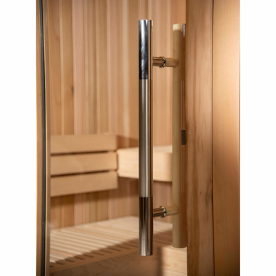 Phòng xông hơi khô truyền thống dành cho 4-6 người trong nhà 9kw Spruce Bắc Âu trong nhà với máy sưởi Harvia