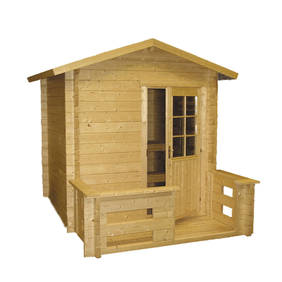 Cabin xông hơi khô bằng gỗ cho 4-6 người bằng gỗ Spruce truyền thống của Bắc Âu