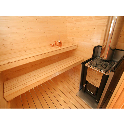 Cabin xông hơi khô bằng gỗ cho 4-6 người bằng gỗ Spruce truyền thống của Bắc Âu