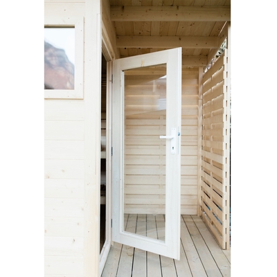 Cabin tắm hơi hồng ngoại xa bằng gỗ Nordic Spruce 6 người ngoài trời